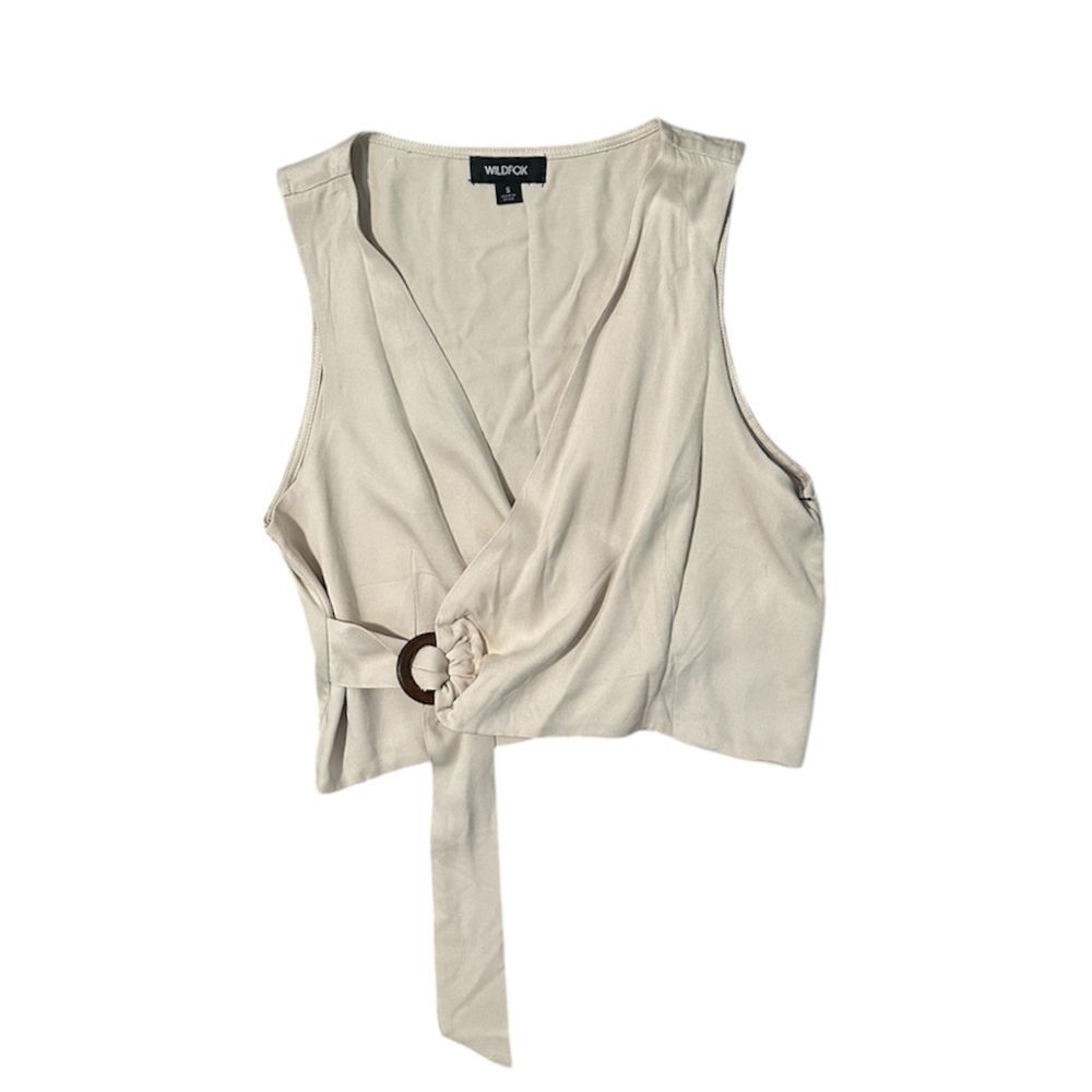 NWT - Wrap Tank Crop Top
